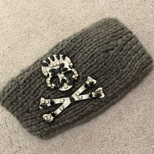 Gemstone skull hair band